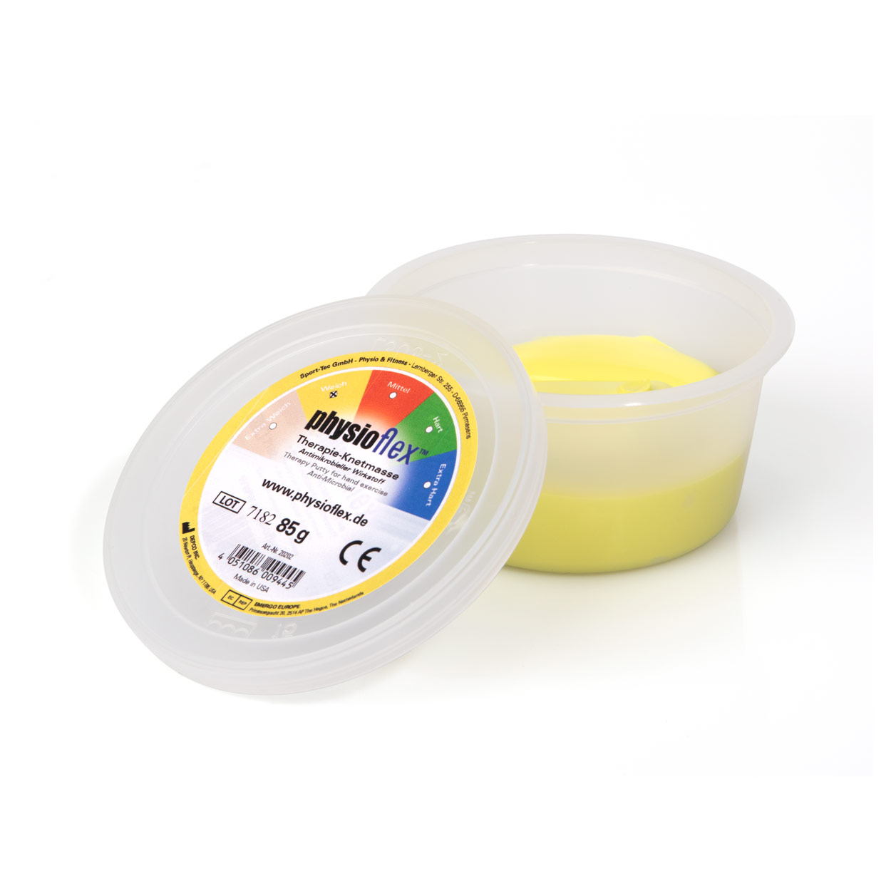 Sport-Tec Physioflex Therapie-Knetmasse soft, 85 g, gelb Produktbild